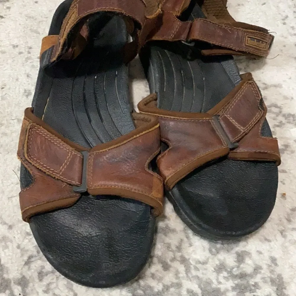 Timberland hiking leather sandals size 12 GUC